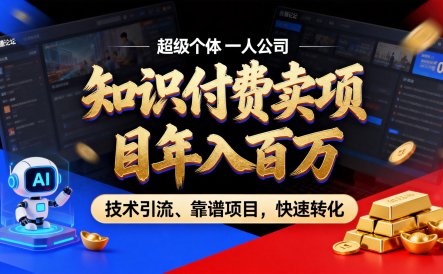 2026年卖项目年入百万，做私域个人IP-精准引流-稳定项目-转化成交
